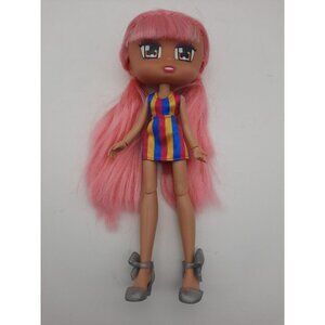 Boxy Girls Rainbow Jade Doll 8" Pink Hair w/Outfit